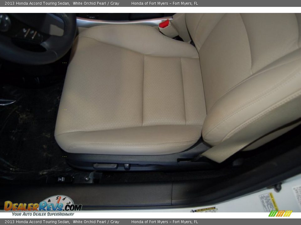 2013 Honda Accord Touring Sedan White Orchid Pearl / Gray Photo #15