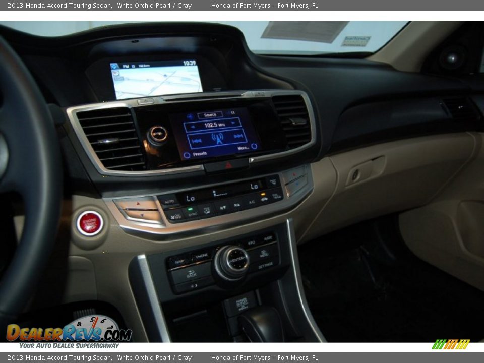 2013 Honda Accord Touring Sedan White Orchid Pearl / Gray Photo #17