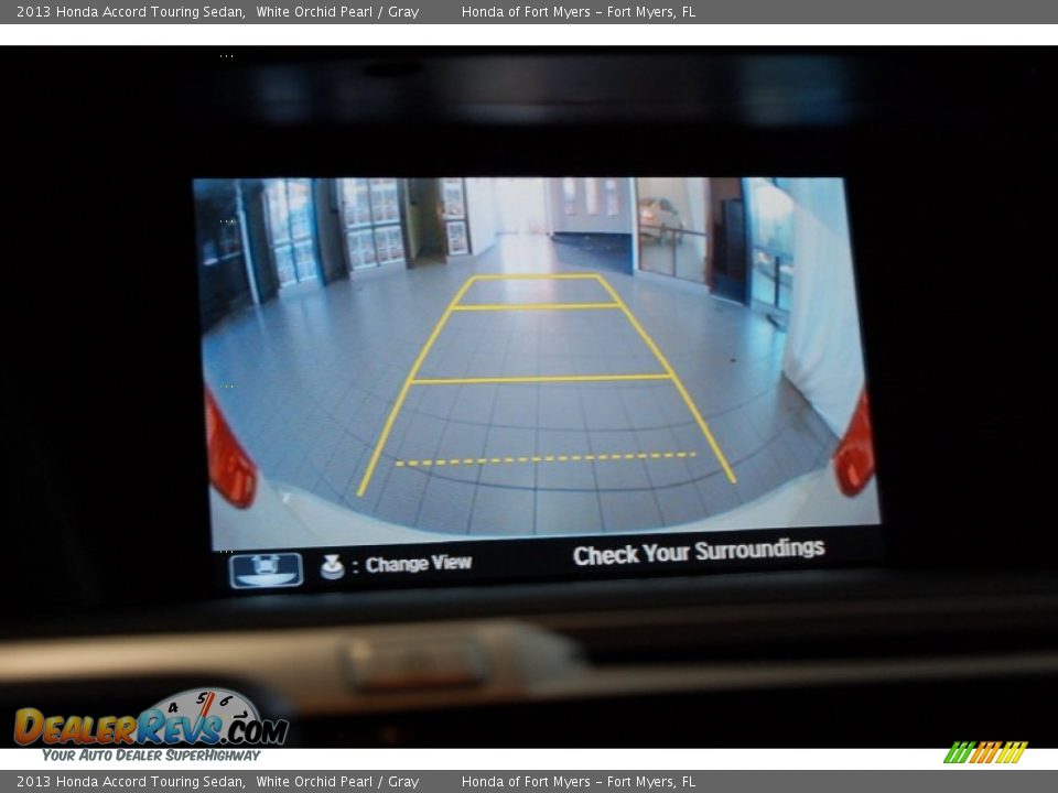 2013 Honda Accord Touring Sedan White Orchid Pearl / Gray Photo #25