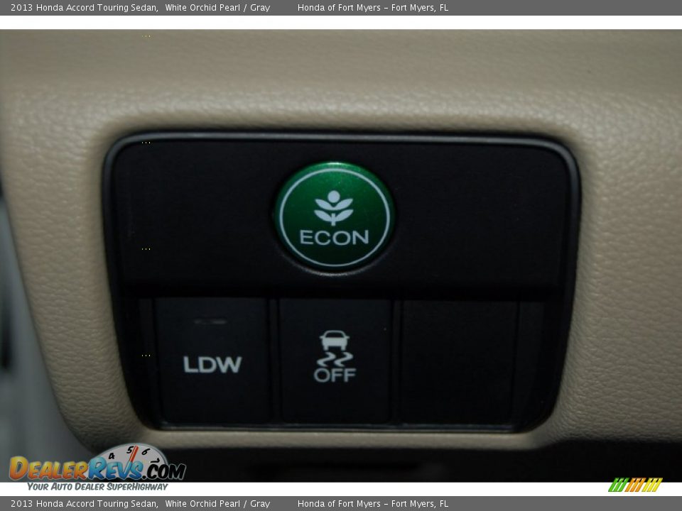 2013 Honda Accord Touring Sedan White Orchid Pearl / Gray Photo #29