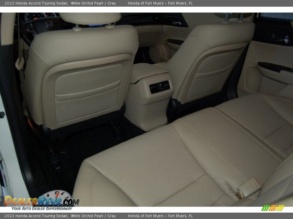 2013 Honda Accord Touring Sedan White Orchid Pearl / Gray Photo #31