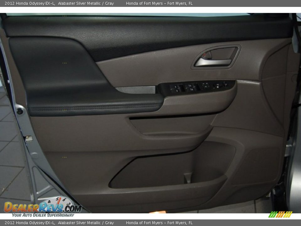 2012 Honda Odyssey EX-L Alabaster Silver Metallic / Gray Photo #12