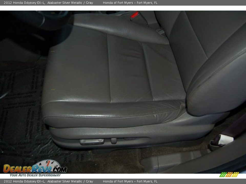 2012 Honda Odyssey EX-L Alabaster Silver Metallic / Gray Photo #14