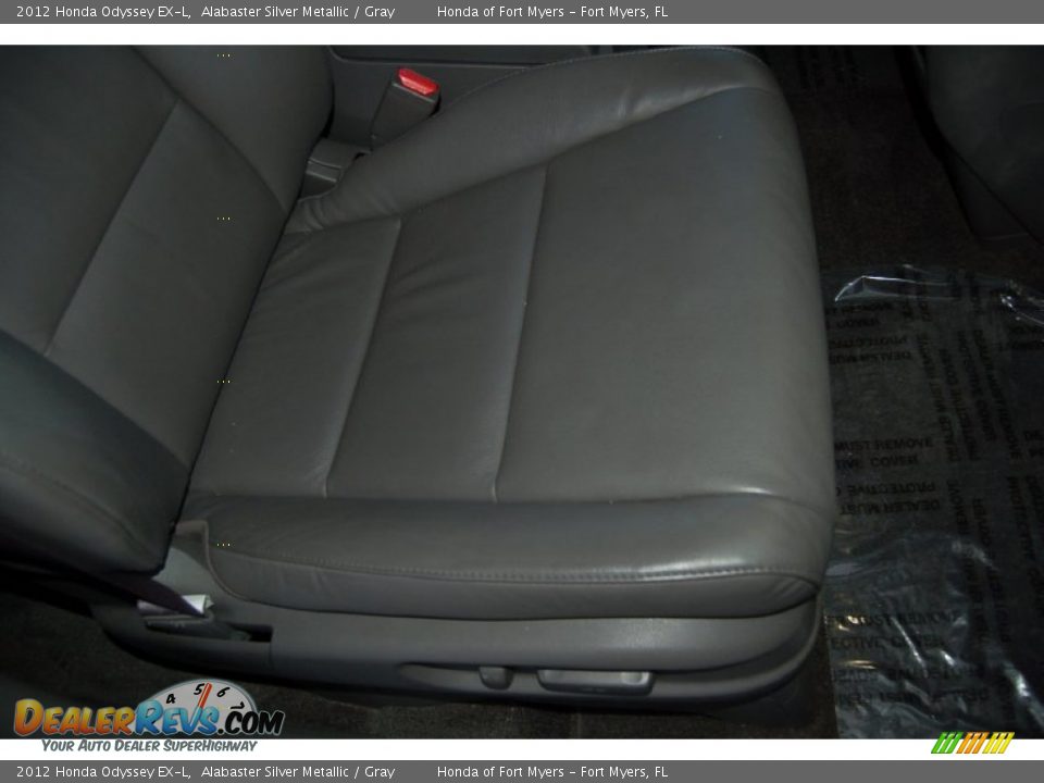 2012 Honda Odyssey EX-L Alabaster Silver Metallic / Gray Photo #34