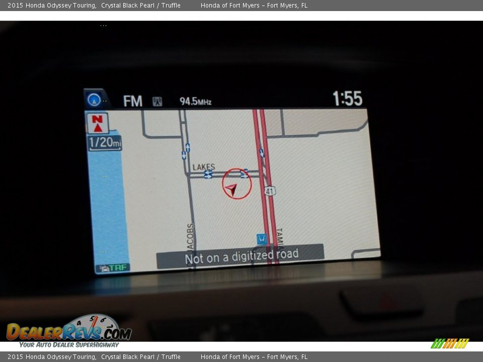 2015 Honda Odyssey Touring Crystal Black Pearl / Truffle Photo #19