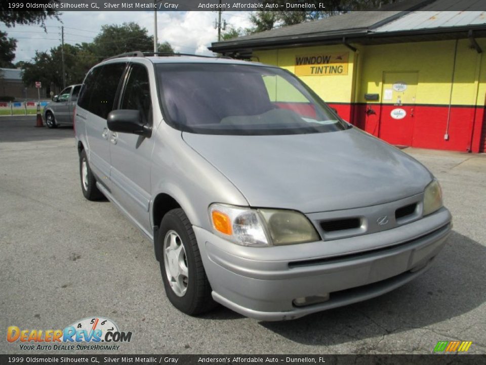 1999 Oldsmobile Silhouette GL Silver Mist Metallic / Gray Photo #1