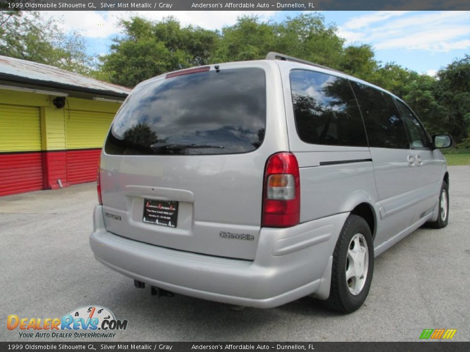 1999 Oldsmobile Silhouette GL Silver Mist Metallic / Gray Photo #3