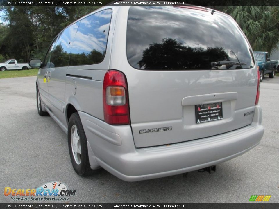 1999 Oldsmobile Silhouette GL Silver Mist Metallic / Gray Photo #5