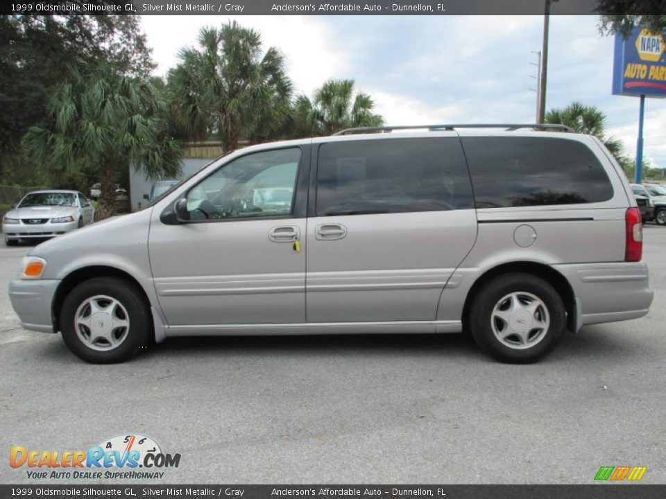 1999 Oldsmobile Silhouette GL Silver Mist Metallic / Gray Photo #6