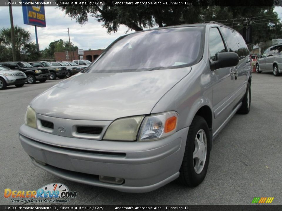 1999 Oldsmobile Silhouette GL Silver Mist Metallic / Gray Photo #7