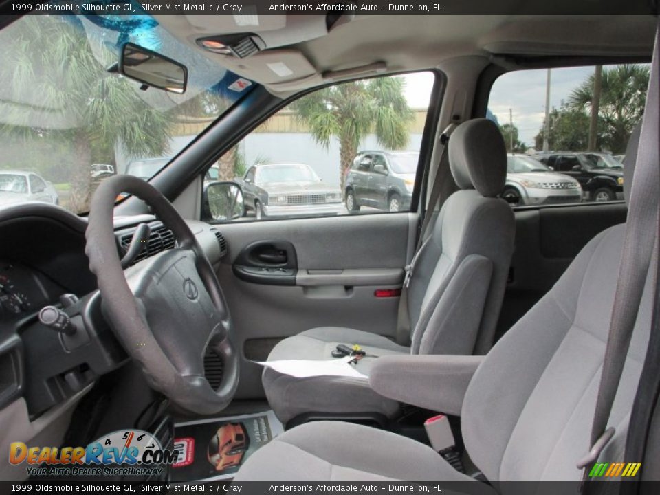 1999 Oldsmobile Silhouette GL Silver Mist Metallic / Gray Photo #11