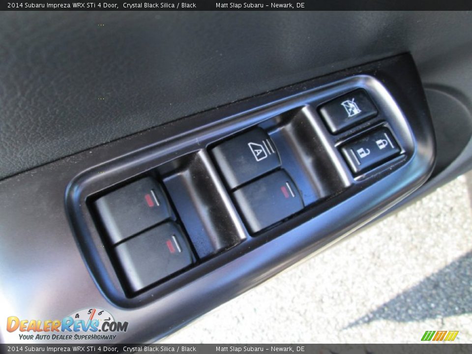2014 Subaru Impreza WRX STi 4 Door Crystal Black Silica / Black Photo #13