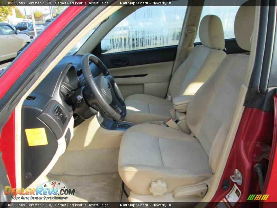 2006 Subaru Forester 2.5 X Garnet Red Pearl / Desert Beige Photo #11
