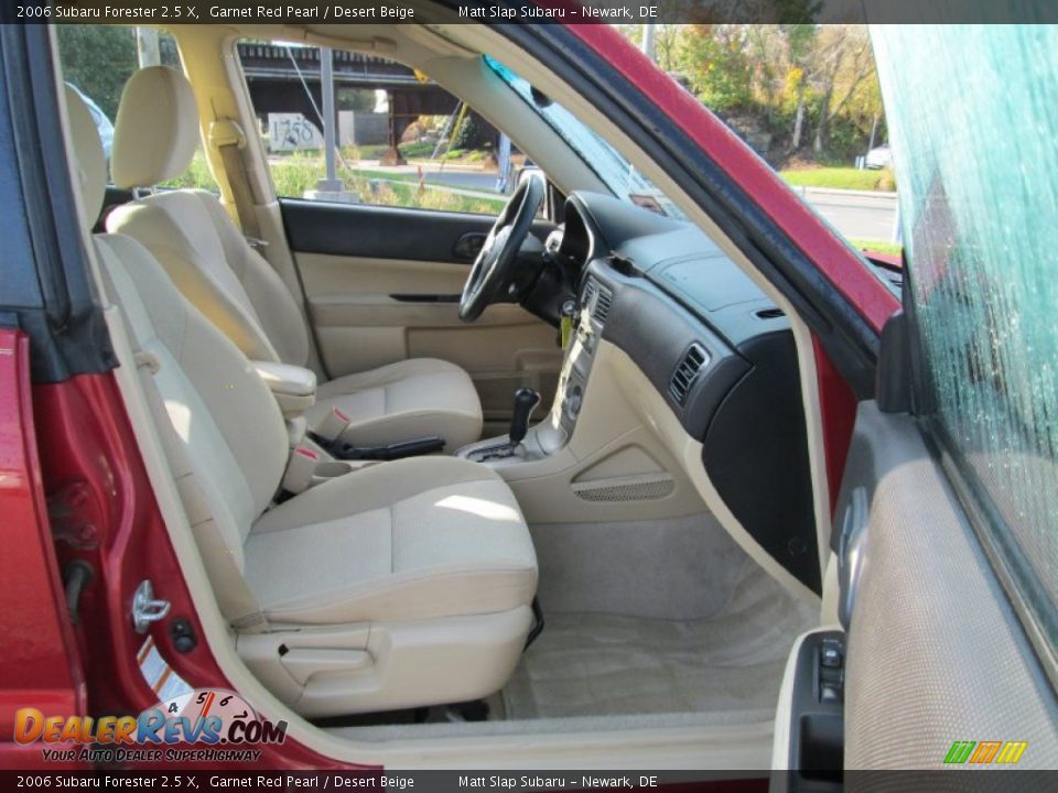 2006 Subaru Forester 2.5 X Garnet Red Pearl / Desert Beige Photo #17