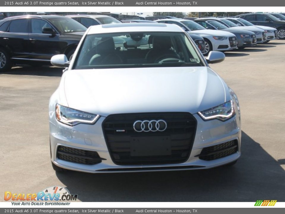 2015 Audi A6 3.0T Prestige quattro Sedan Ice Silver Metallic / Black Photo #2