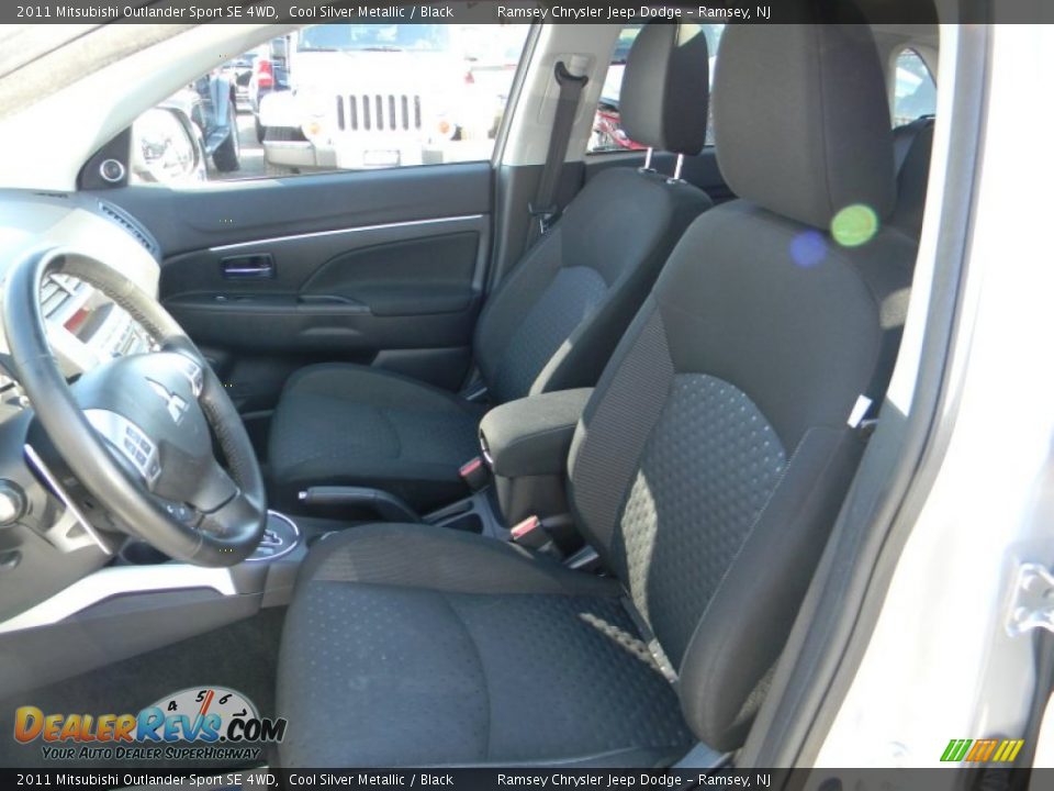 2011 Mitsubishi Outlander Sport SE 4WD Cool Silver Metallic / Black Photo #13