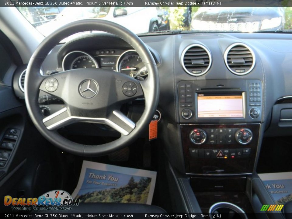 2011 Mercedes-Benz GL 350 Blutec 4Matic Iridium Silver Metallic / Ash Photo #14