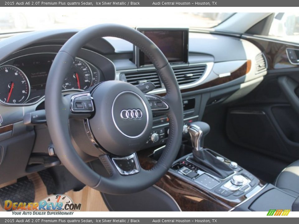 2015 Audi A6 2.0T Premium Plus quattro Sedan Ice Silver Metallic / Black Photo #12