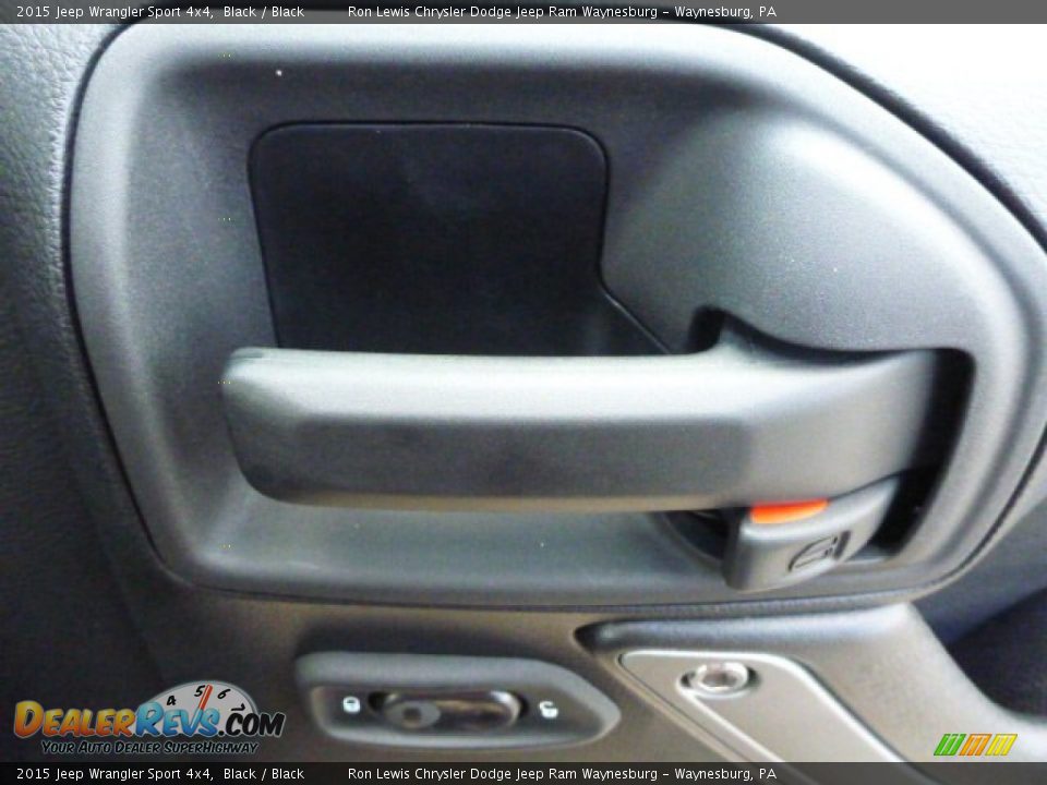 2015 Jeep Wrangler Sport 4x4 Black / Black Photo #5