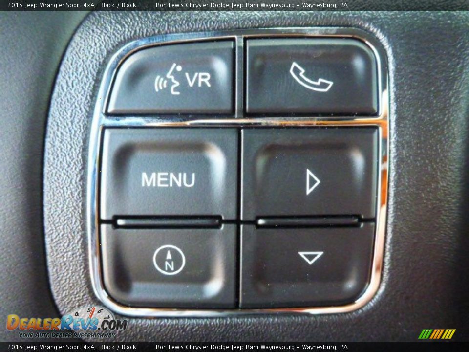 2015 Jeep Wrangler Sport 4x4 Black / Black Photo #14