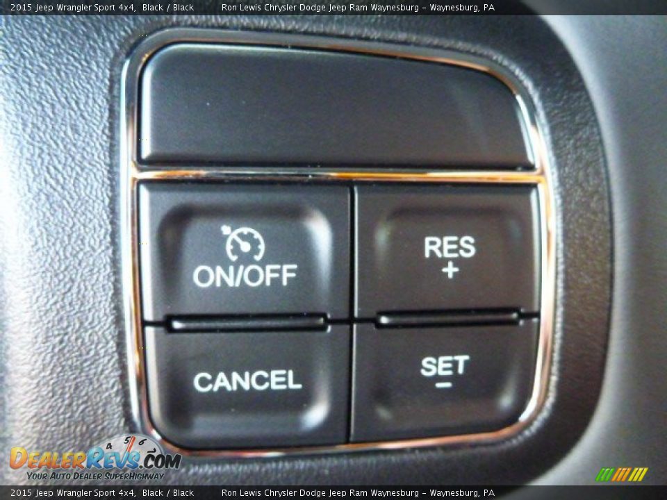 2015 Jeep Wrangler Sport 4x4 Black / Black Photo #15