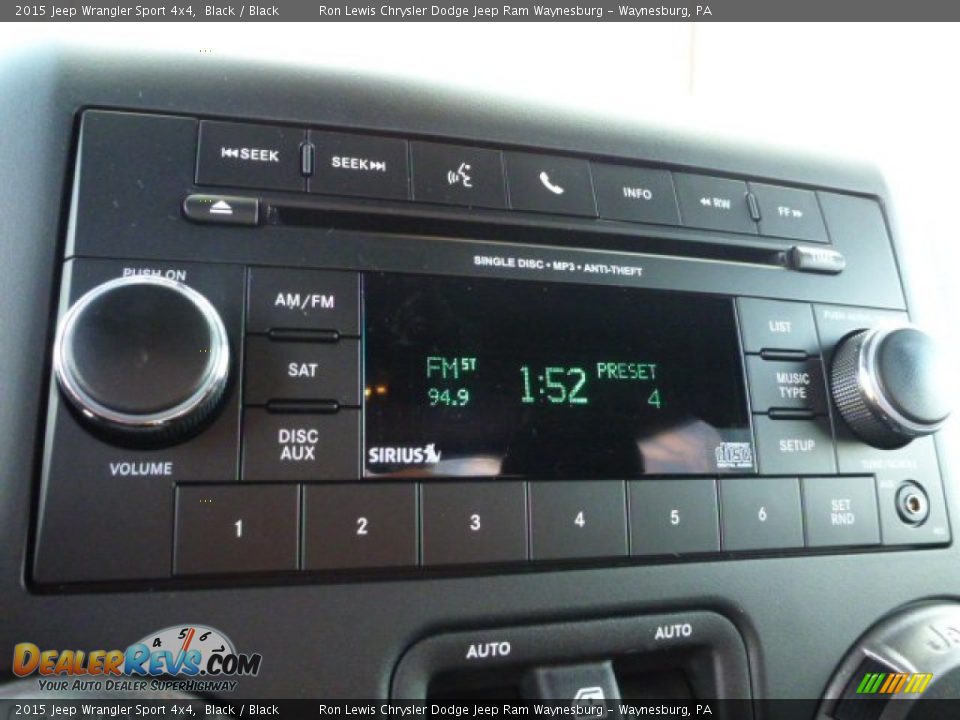 2015 Jeep Wrangler Sport 4x4 Black / Black Photo #18