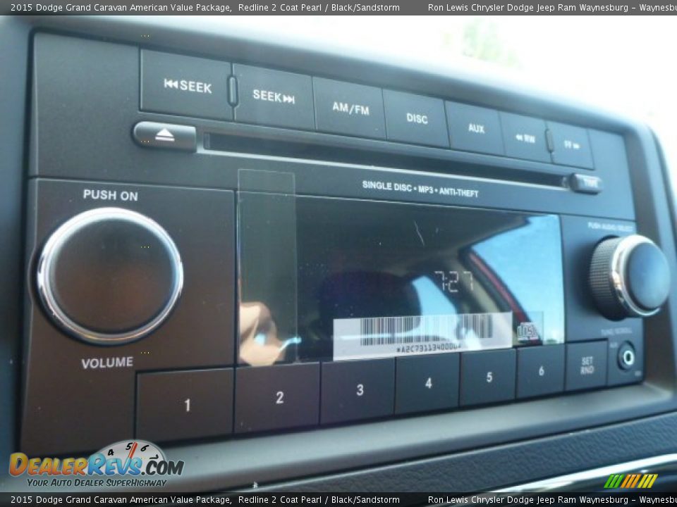 Audio System of 2015 Dodge Grand Caravan American Value Package Photo #18