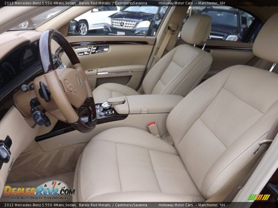 Cashmere/Savanna Interior - 2013 Mercedes-Benz S 550 4Matic Sedan Photo #8