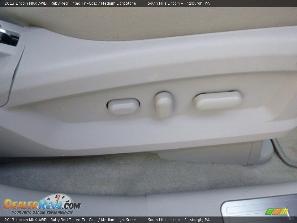 2013 Lincoln MKX AWD Ruby Red Tinted Tri-Coat / Medium Light Stone Photo #13
