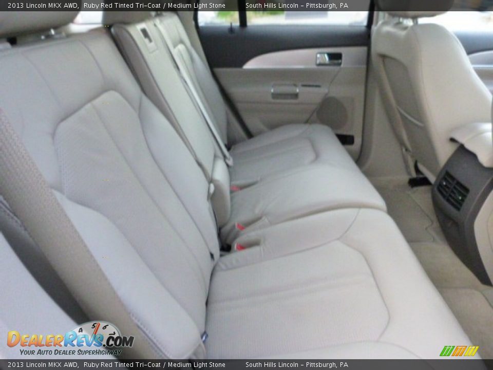 2013 Lincoln MKX AWD Ruby Red Tinted Tri-Coat / Medium Light Stone Photo #14