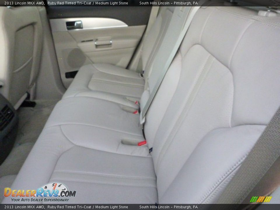 2013 Lincoln MKX AWD Ruby Red Tinted Tri-Coat / Medium Light Stone Photo #16