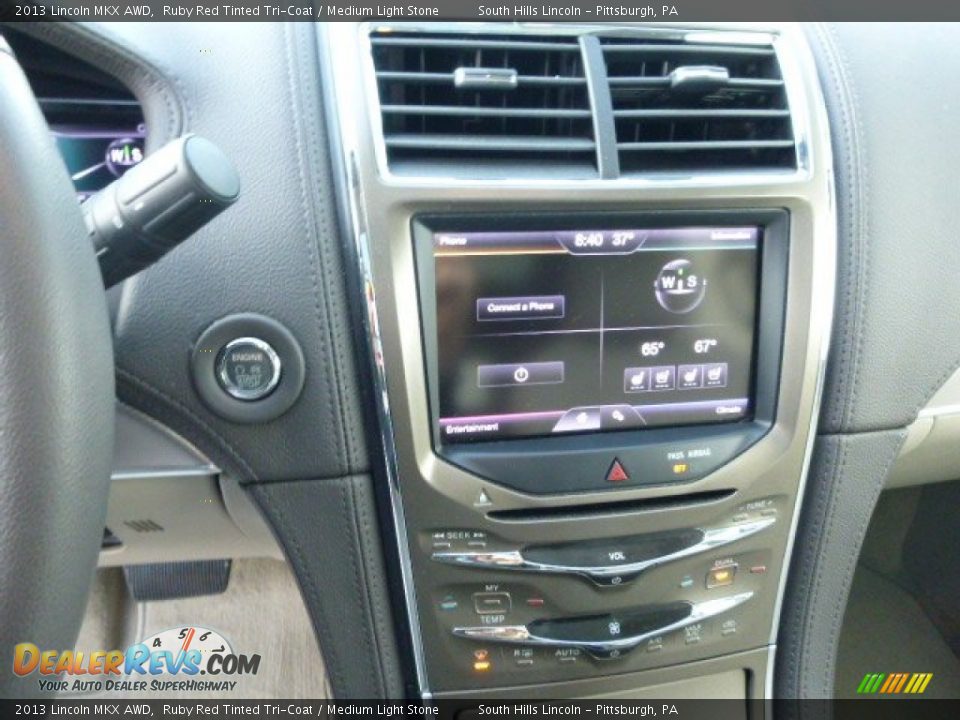 2013 Lincoln MKX AWD Ruby Red Tinted Tri-Coat / Medium Light Stone Photo #23