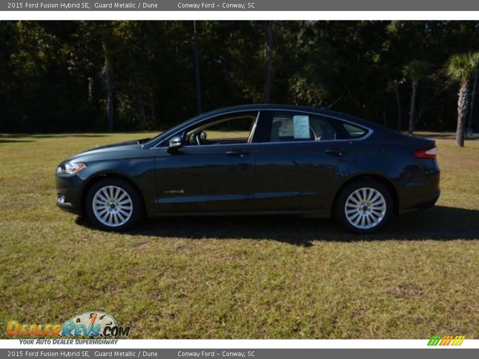 2015 Ford Fusion Hybrid SE Guard Metallic / Dune Photo #9