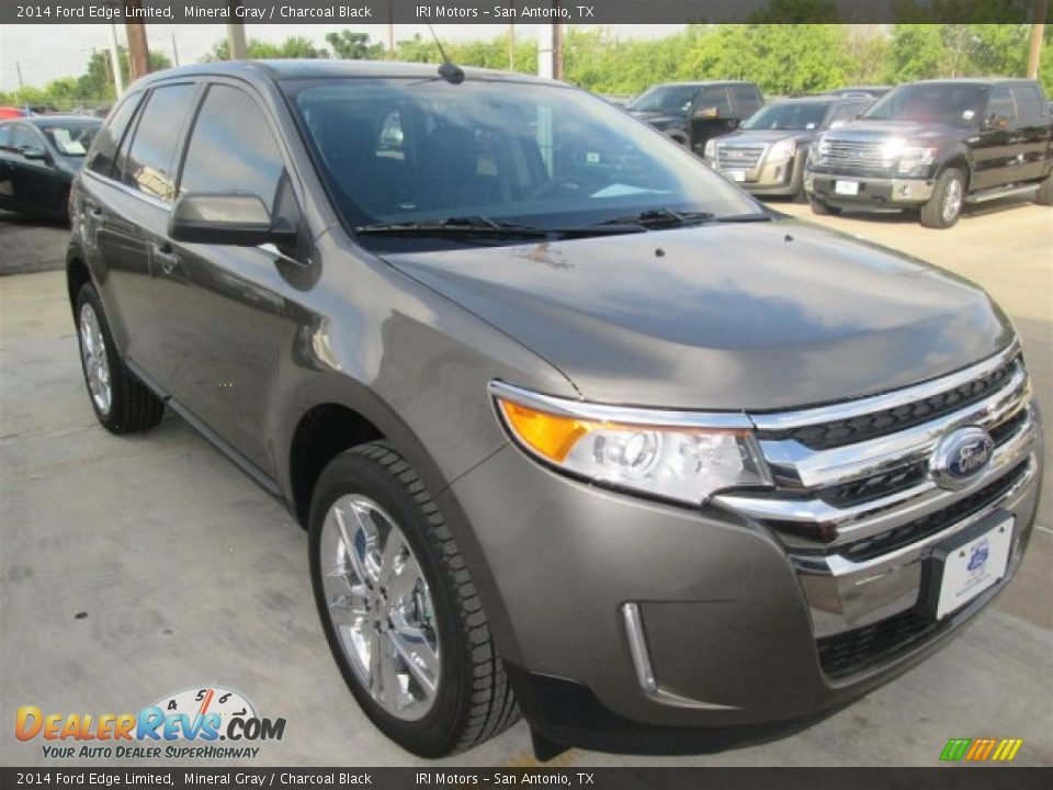 2014 Ford Edge Limited Mineral Gray / Charcoal Black Photo #4