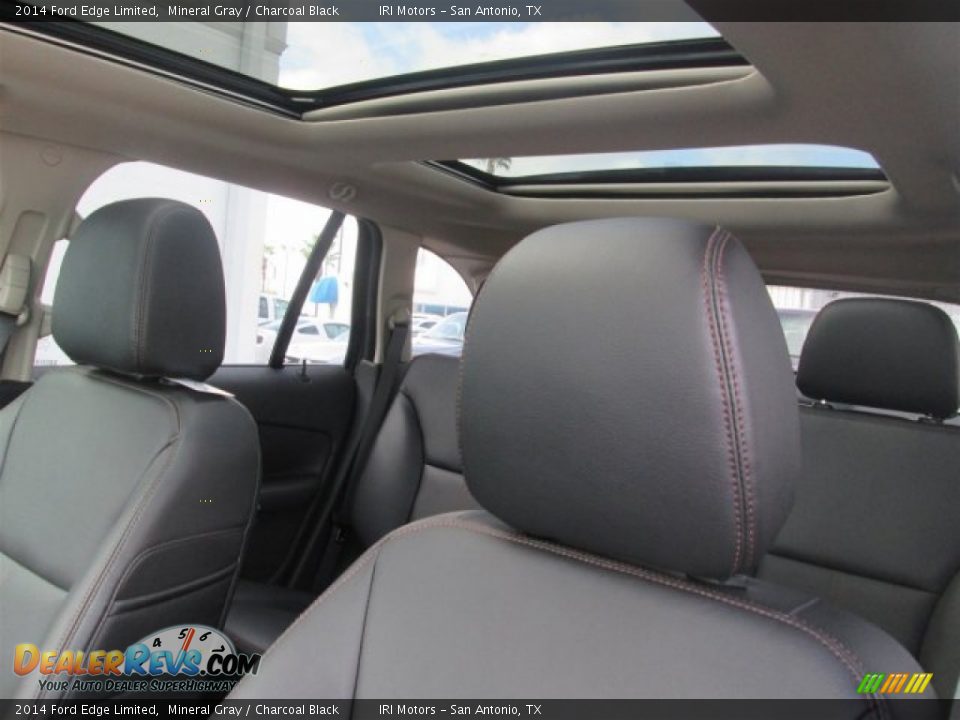 2014 Ford Edge Limited Mineral Gray / Charcoal Black Photo #13