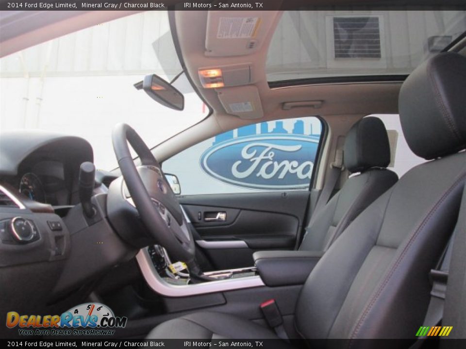 2014 Ford Edge Limited Mineral Gray / Charcoal Black Photo #18
