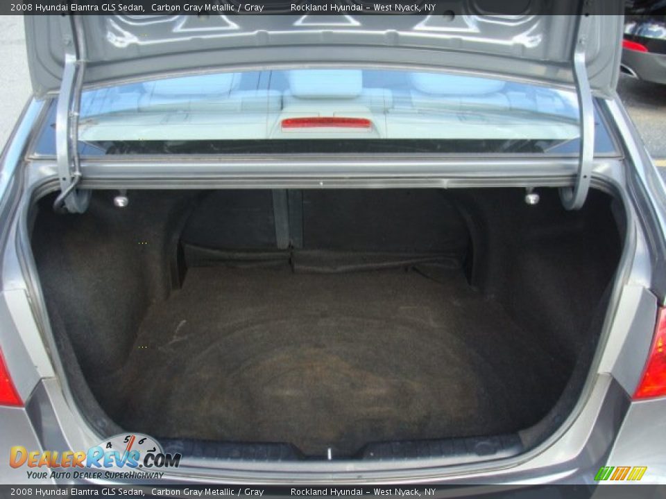 2008 Hyundai Elantra GLS Sedan Carbon Gray Metallic / Gray Photo #21