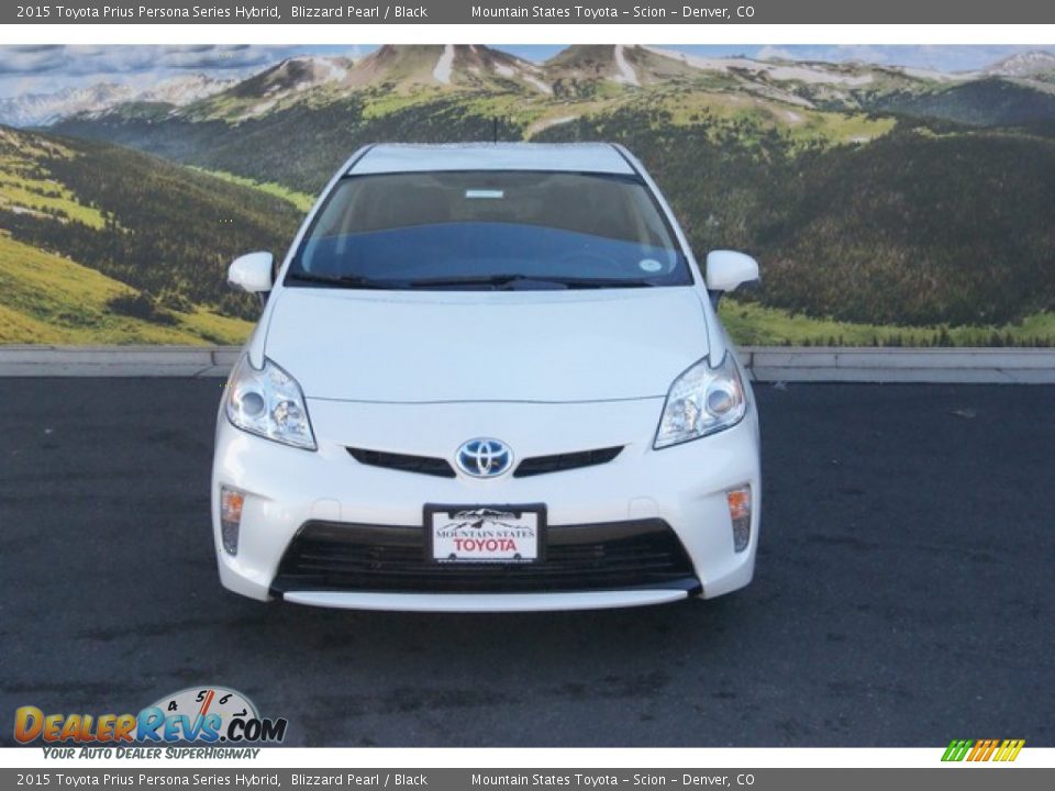 2015 Toyota Prius Persona Series Hybrid Blizzard Pearl / Black Photo #2