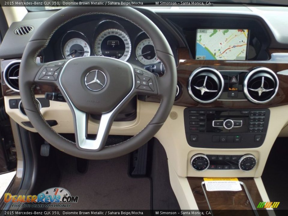 2015 Mercedes-Benz GLK 350 Dolomite Brown Metallic / Sahara Beige/Mocha Photo #9