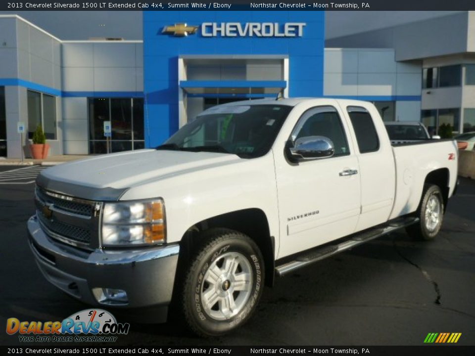 2013 Chevrolet Silverado 1500 LT Extended Cab 4x4 Summit White / Ebony Photo #1
