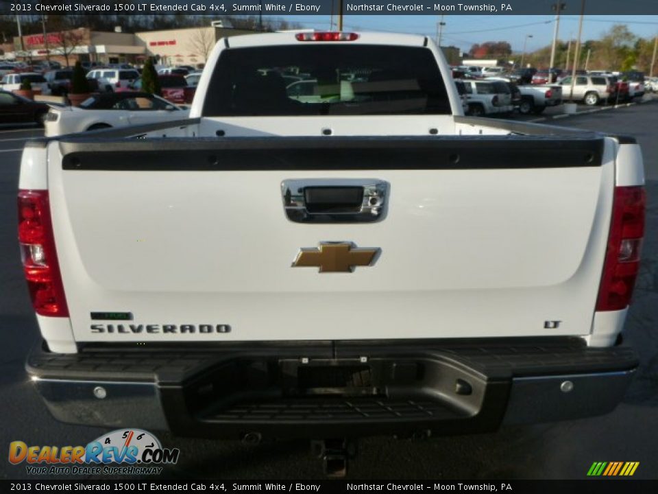 2013 Chevrolet Silverado 1500 LT Extended Cab 4x4 Summit White / Ebony Photo #4