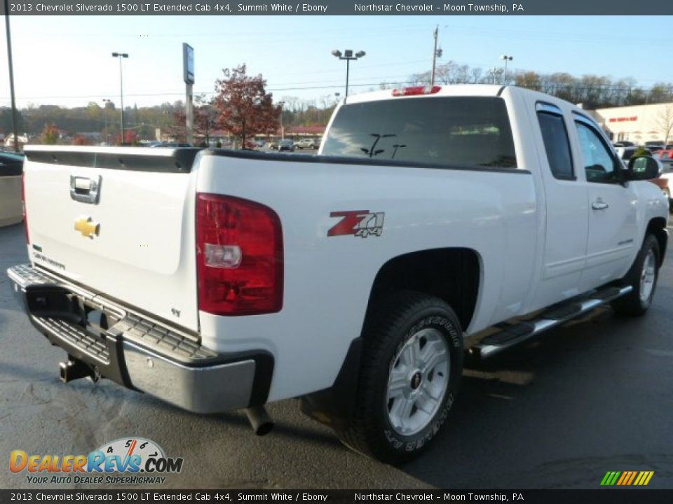 2013 Chevrolet Silverado 1500 LT Extended Cab 4x4 Summit White / Ebony Photo #6