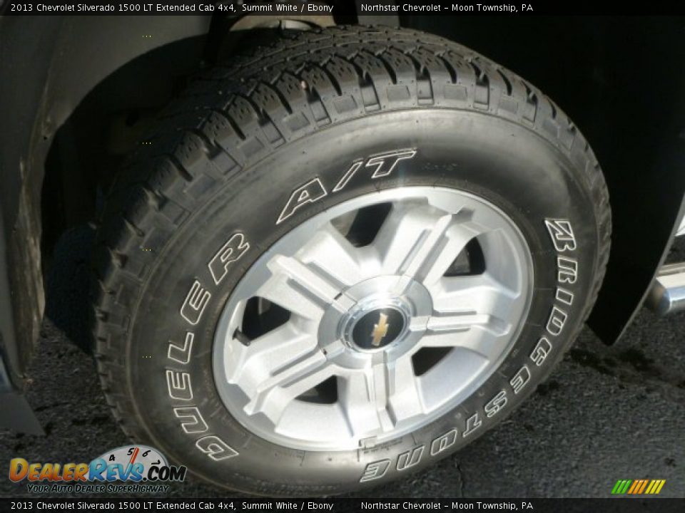 2013 Chevrolet Silverado 1500 LT Extended Cab 4x4 Summit White / Ebony Photo #10
