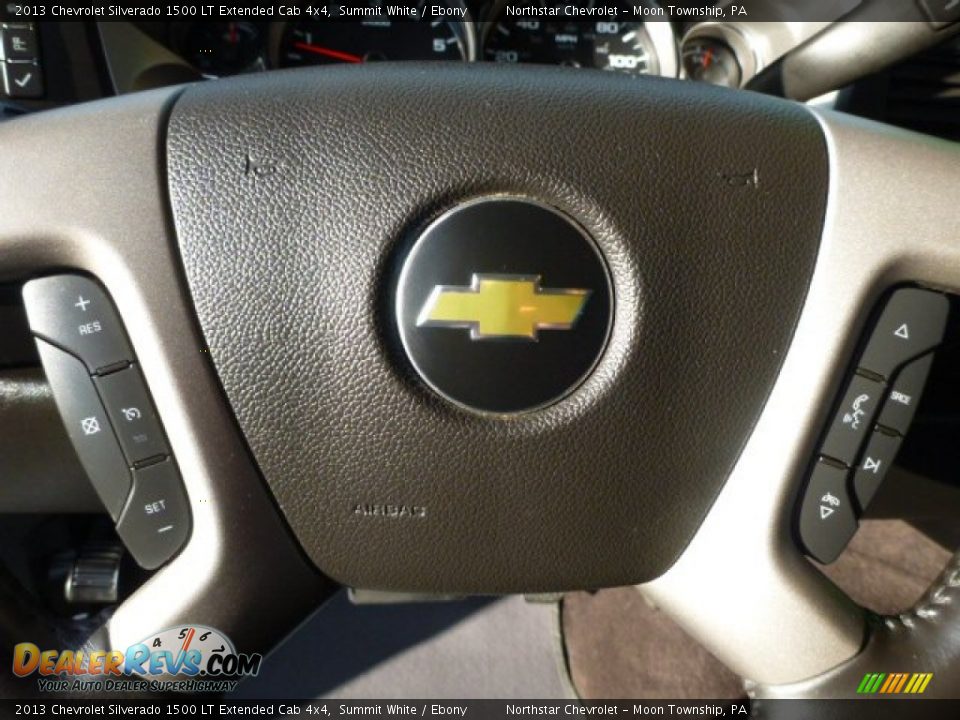 2013 Chevrolet Silverado 1500 LT Extended Cab 4x4 Summit White / Ebony Photo #16