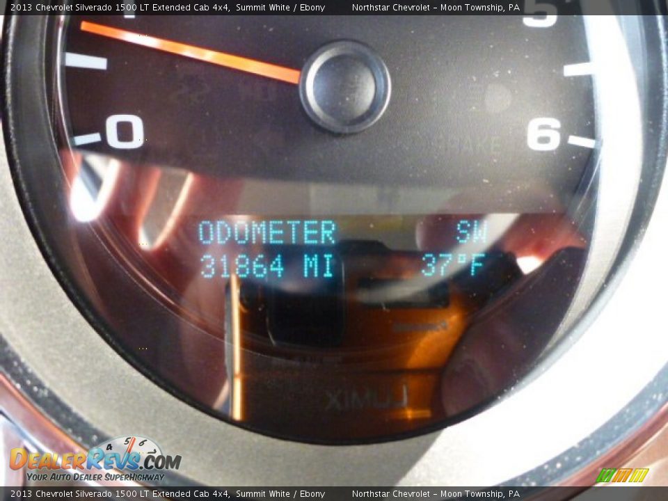 2013 Chevrolet Silverado 1500 LT Extended Cab 4x4 Summit White / Ebony Photo #19