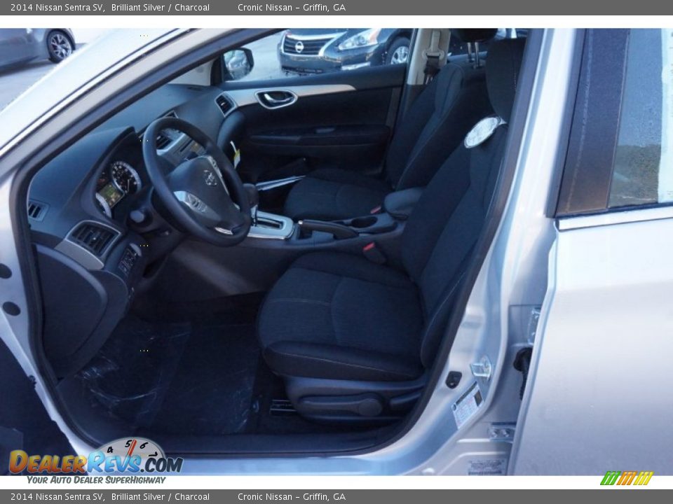 Charcoal Interior - 2014 Nissan Sentra SV Photo #9