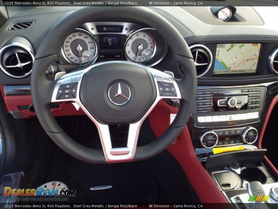 2015 Mercedes-Benz SL 400 Roadster Steering Wheel Photo #6