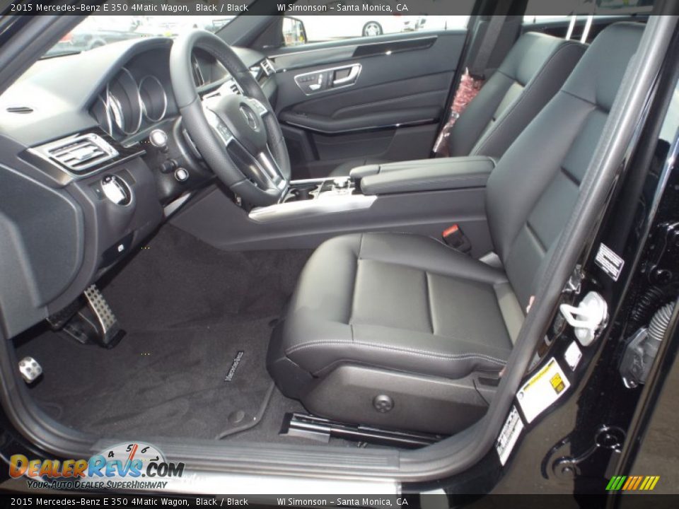 Black Interior - 2015 Mercedes-Benz E 350 4Matic Wagon Photo #7