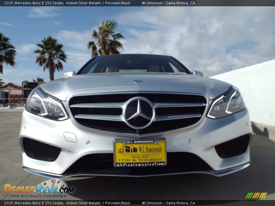 2015 Mercedes-Benz E 350 Sedan Iridium Silver Metallic / Porcelain/Black Photo #2