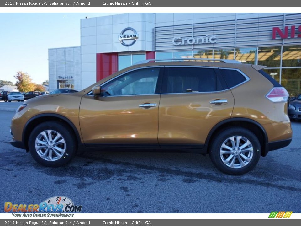 2015 Nissan Rogue SV Saharan Sun / Almond Photo #2